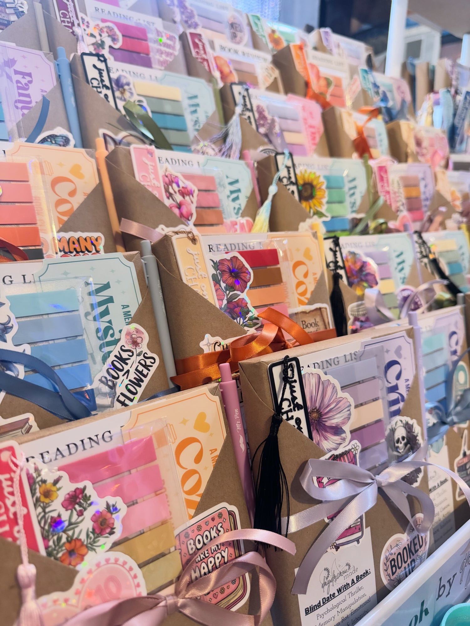 Selection of decorated blind date with a book