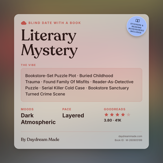 Blind Date With A Book that includes the following themes: Literary Mystery, Bookstore-Set Puzzle Plot, Buried Childhood Trauma, Found Family Of Misfits, Reader-As-Detective Puzzle, Serial Killer Cold Case, Bookstore Sanctuary Turned Crime Scene