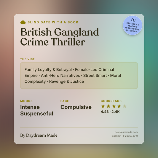 Blind Date With A Book that includes the following themes: British Gangland Crime Thriller, Family Loyalty & Betrayal, Female-Led Criminal Empire, Anti-Hero Narratives, Street Smart, Moral Complexity, Revenge & Justice