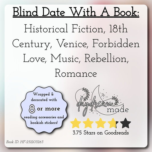 Blind Date With A Book that includes the following themes: Historical Fiction, 18th Century, Venice, Forbidden Love, Music, Rebellion, Romance