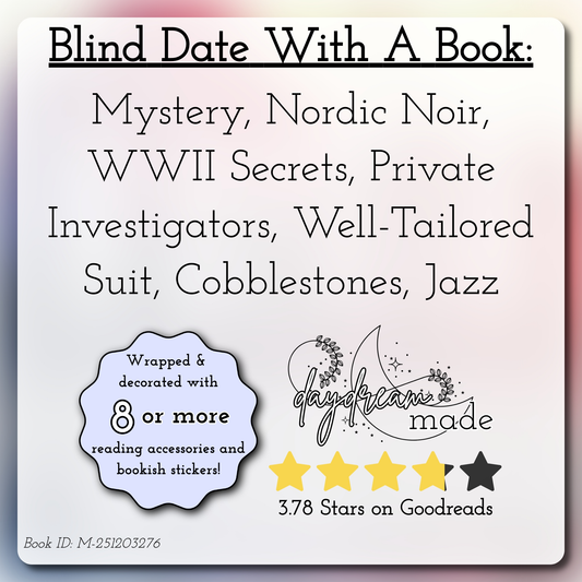 Blind Date With A Book that includes the following themes: Mystery, Nordic Noir, WWII Secrets, Private Investigators, Well-Tailored Suit, Cobblestones, Jazz